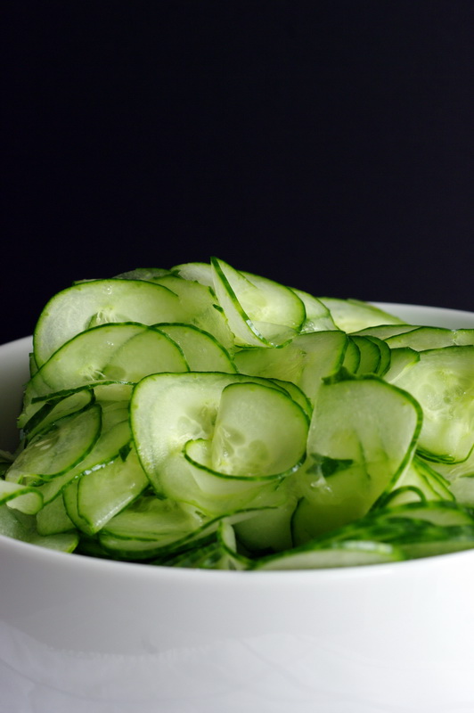 Gurkenscheiben für Gurkensirup