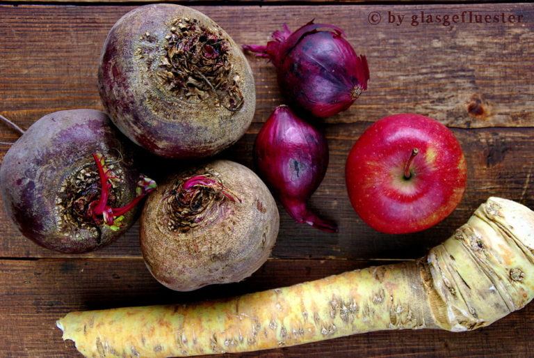 Rote Bete Relish mit Meerettich · glasgefluester.de