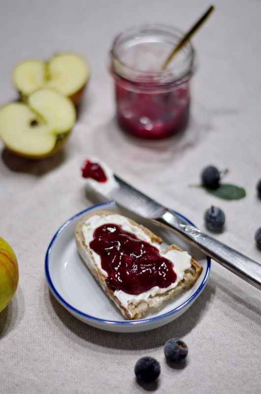 Apfel Schlehenmarmelade