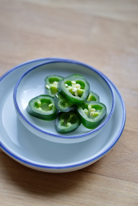 Jalapenos vor dem pickeln