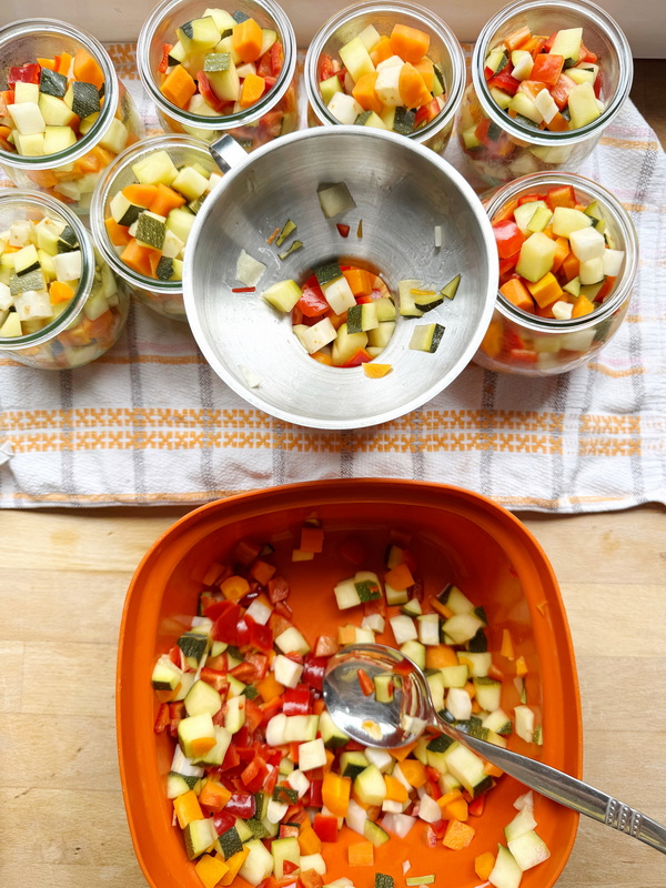 Gemüse für die Giardiniera